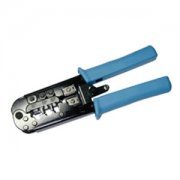 Alicate Decapador e Crimpador Speedlan com Catraca para Conectores RJ9 RJ11 RJ12 RJ44 RJ45 (4P, 6P e 8P) Lâmin