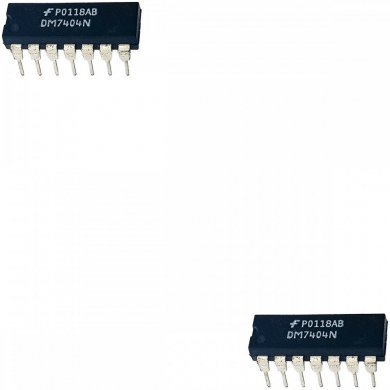 DM7404N-KIT2 Ci inversor DM7404N DIP14 PTH (Kit 2x unidades)