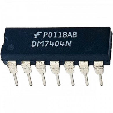 Ci inversor DM7404N DIP14 PTH (Kit 2x unidades)
