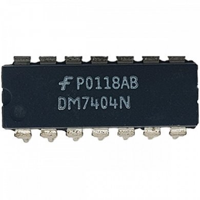 Ci inversor DM7404N DIP14 PTH (Kit 2x unidades)