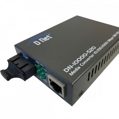 DN-10000-S20 D-NET Conversor de mídia Ethernet Fibra LX Monomodo