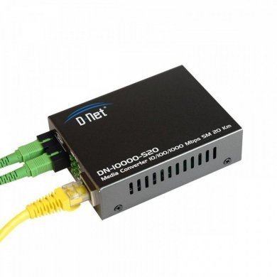 D-NET Conversor de mídia Ethernet Fibra LX Monomodo