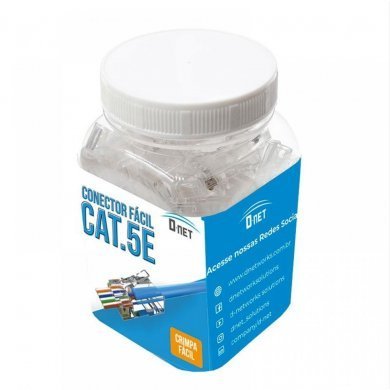 DN-CM-CAT5E D-Net conector RJ45 macho CAT5e de Passagem EZ