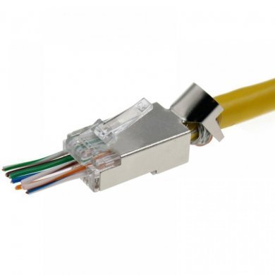DN-CM-CAT5E-B D-Net conector RJ45 Blindado Macho de Passagem  EZ