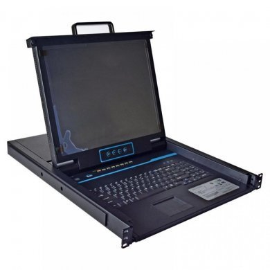 DN-KVM-1008 D-Net Gaveta KVM LCD 17 Polegadas 1U 8 Portas VGA