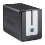 Unidade NAS D-Link DNS-323 2 Baias RAID 0,1 and JBOD, H 1x 10/100/1000 Gigabit Ethernet Port, 1x USB Print Ser