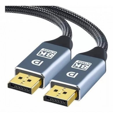 Cabo Displayport 1.4 8K 60Hz 5 metros blindado