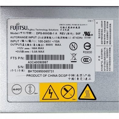 DPS-800GB-1 FUJITSU fonte 800W para servidor