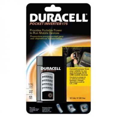 Conversor Veicular DURACELL Pocket Inverter 100, Entrada DC 12V p