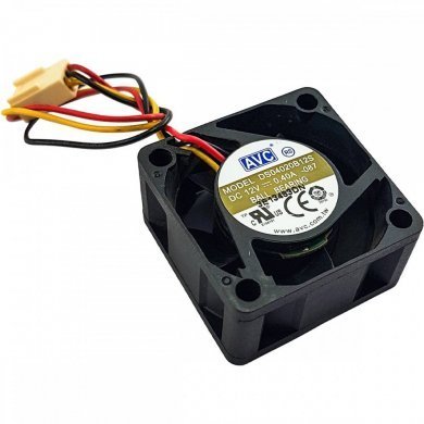 DS04020B12S Fan Cooler AVC 40x40x20mm 12V 0.4A conector 3 fios