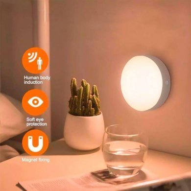 Luminária luz LED de armário closet recarregável