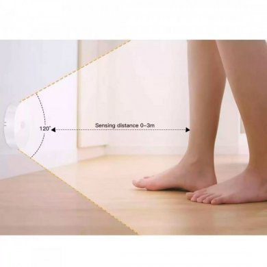 Luminária luz LED de armário closet recarregável