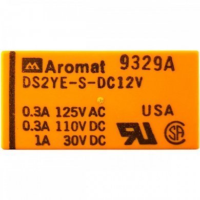 DS2YE-S-DC12V 3x Rele 12V 1A 125VAC com 8 terminais