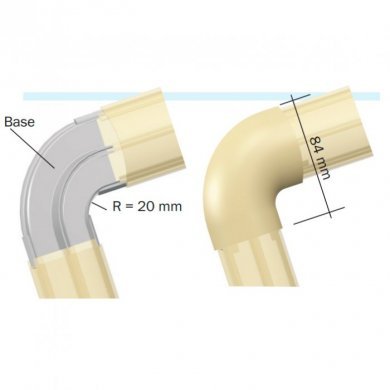 DS-19240 Dutotec CURVA SLIM HORIZONTAL 90º