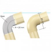 Dutotec CURVA SLIM HORIZONTAL 90º Branco