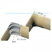 Dutotec Curva Slim Interna 90º Branco Fabricadas em alumínio injetado sob pressão. Fixam-se na base do Duto Sl