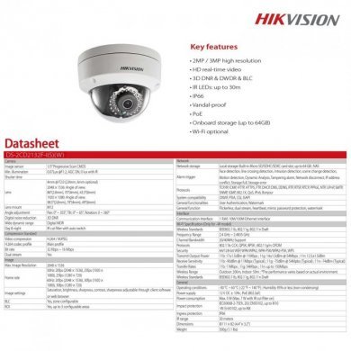 Hikvision Camera de Vigilancia 3MP IR