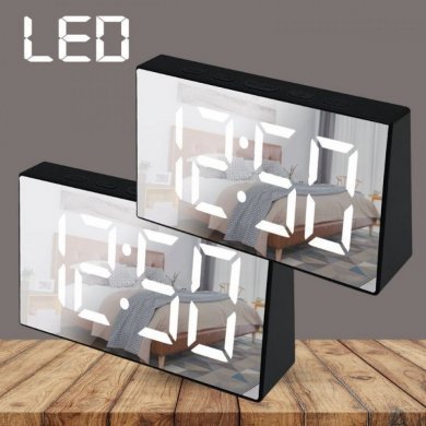 DS-3699L Relógio LED digital de mesa espelhado