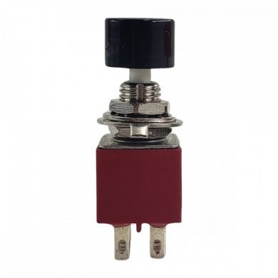 Chave Push Button 6T NA/NF 2A 250V botão preto