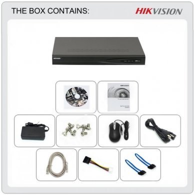 DS-7616NI-E2/16P NVR HIKVISION 16CH 8 Portas PoE