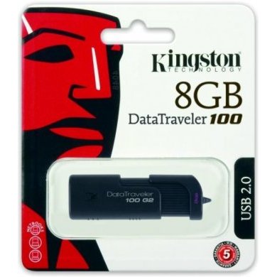 DT100G2/8GBZ Pen Drive Kingston 8GB DataTraveler 100