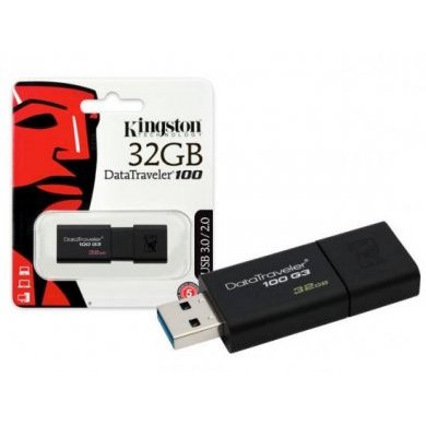 DT100G3/32GB Kingston Pen Drive 32GB USB3.0 Geração 3