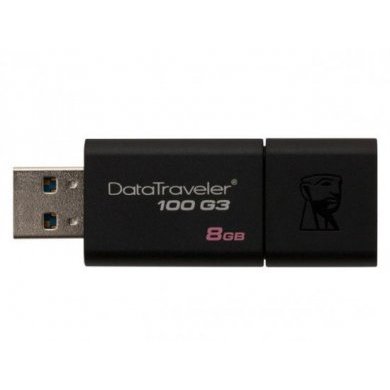DT100G3/8GB Pen Drive Kingston 8GB USB 3.0 Geração 3