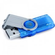 Pen Drive Kingston 4GB Data Traveler 101 USB 2.0, Azul, Basta conectar em uma porta USB, Fácil de carregar: de