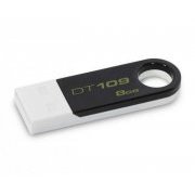 Pen drive Kingston 8GB DataTraveler 109 Cor preto, conexão USB 2.0 , conveniente compacto, de design artistico