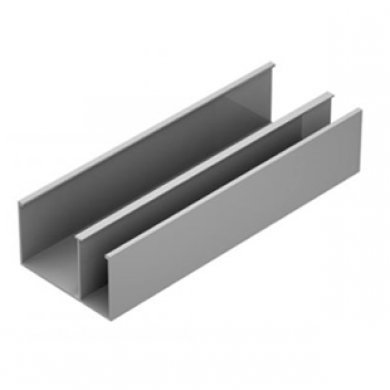 Dutotec PERFIL DUPLO 45MM TIPO D BRANCO LISO 3.0 MT