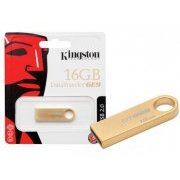 Pen Drive Kingston 16GB DataTraveler GE9 USB 2.0, Tamanho Compacto, Sem Tampa, Ouro