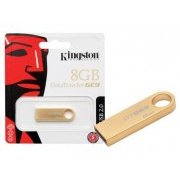 Pen Drive Kingston 8GB DataTraveler GE9 USB 2.0, Tamanho Compacto, Sem Tampa, Ouro