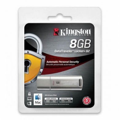 DTLPG2/8GB Pen Drive Kingston 8GB DT Locker+ G2