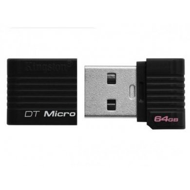 Pen Drive Kingston DT Micro 64GB Preto
