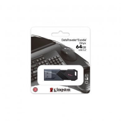 Kingston Pendrive 64GB DataTraveler Exodia Onyx