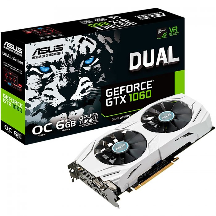 DUAL-GTX1060-O6G ASUS Placa de Vídeo NVIDIA GTX 1060 6GB