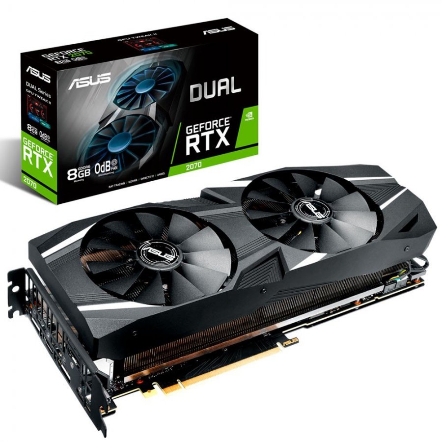 DUAL-RTX2070-8G ASUS Placa de Vídeo Nvidia RTX 2070 8GB GDDR6 DUAL-RTX2070-8G ASUS Placa de Vídeo Nvidia RTX 2070 8GB GDDR6