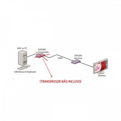 DVX-RX200S Smart-AVI DVI Extender Receiver 1920x1200px