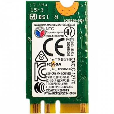 DW1707 Placa wifi dual band 2.4 e 5G Qualcomm QCNFA355