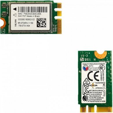 DW1707 Placa wifi dual band 2.4 e 5G Qualcomm QCNFA355