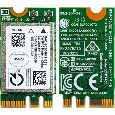 DW1810 Placa wifi Atheros QCNFA435 Dual Band BT 4.1