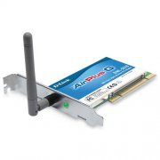 Placa de Rede Wireless PCI D-Link 54Mbps Padrões 802.11b e 802.11g, Interface PCI 2.2, Até 100mts In-door / 40