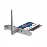 Placa de Rede Wireless PCI D-Link DWL-G520 108Mbps 802. Padrões 802.11b e 802.11g, 2.4Ghz, Segurança Avançada,