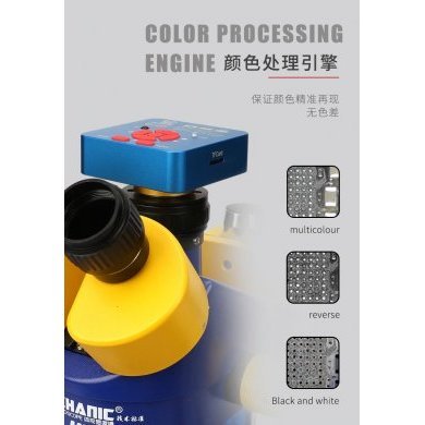 DX-480 Mechanic camera 48MP microscopio trinocular