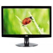 Monitor LED AOC 15.6 Widscreen 8ms Contraste 20.000.000:1, Resolução máxima 1366 x 768 @ 60 Hz, Fonte 110~240V