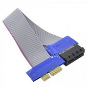 Riser Card PCI-E x1 Extender 20cm para Chassis 1U e 2U