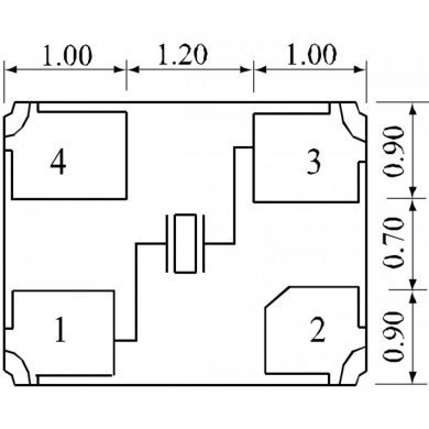 Cristal oscilador 48.000 48MHz 8pF 30ppm (Kit 10x)