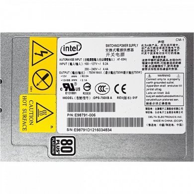 E98791-007 Intel fonte de alimentação 750W DPS-750XB A
