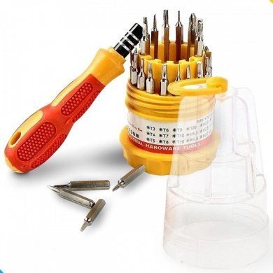 Ecooda mini kit chaves de precisão com 30 ponteiras