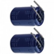 Capacitor eletrolitico 1000uF 16V 85C (Kit 2x) Panaso